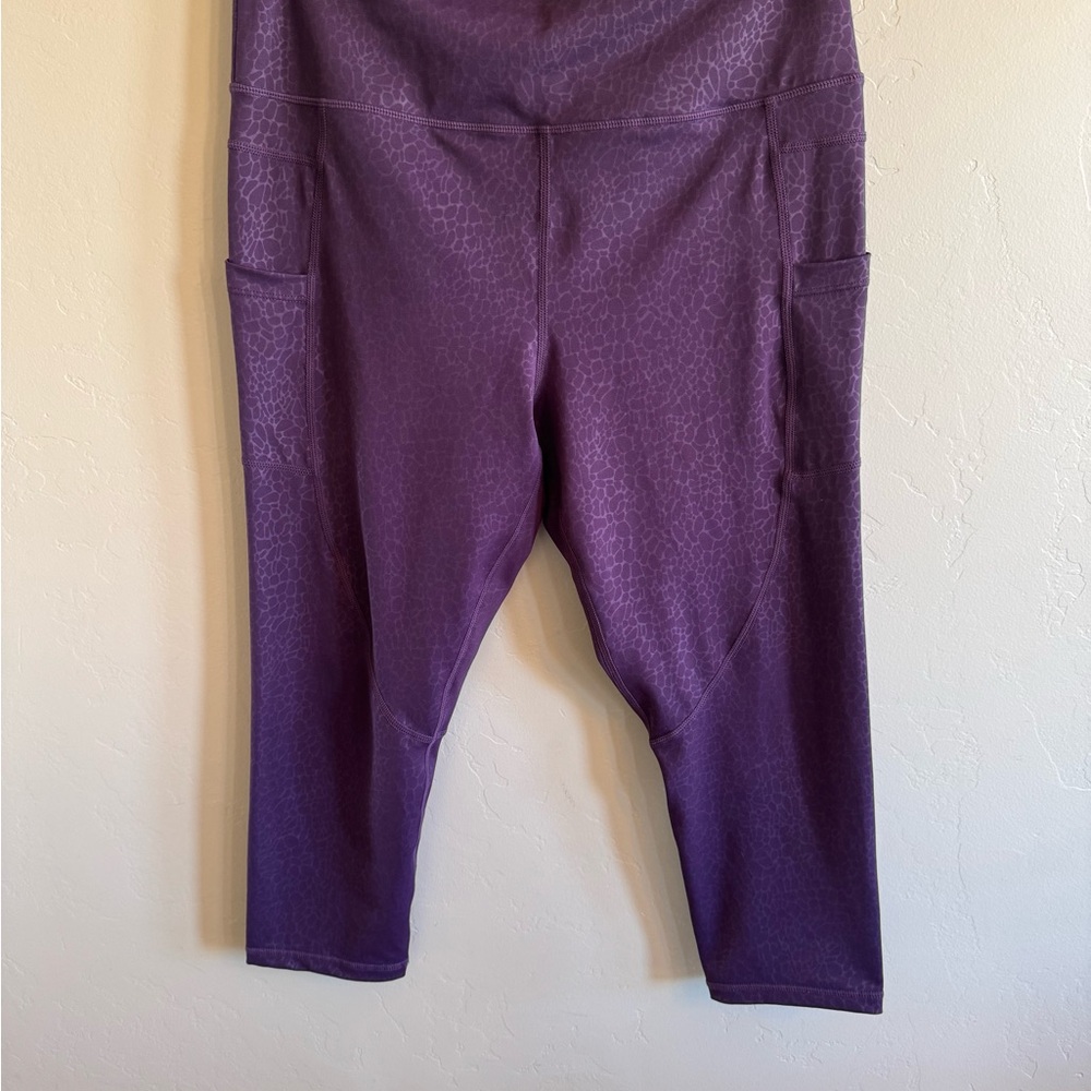 Purple Cropped Leggings